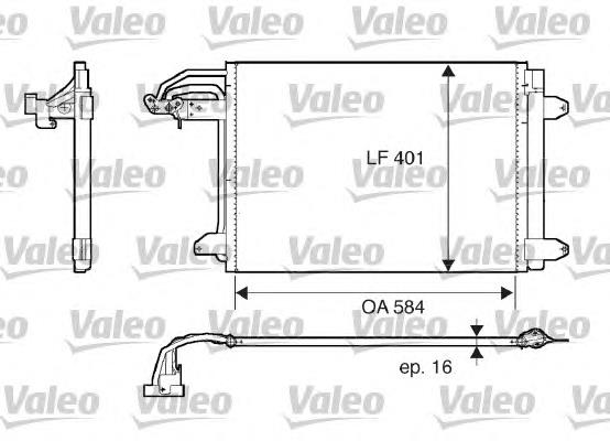 Condensador aire acondicionado 817777 VALEO