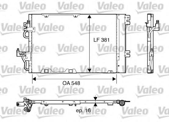 817846 VALEO condensador aire acondicionado