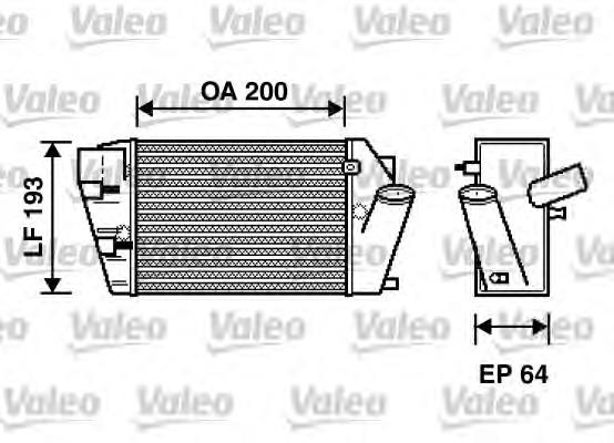 817870 VALEO radiador de aire de admisión