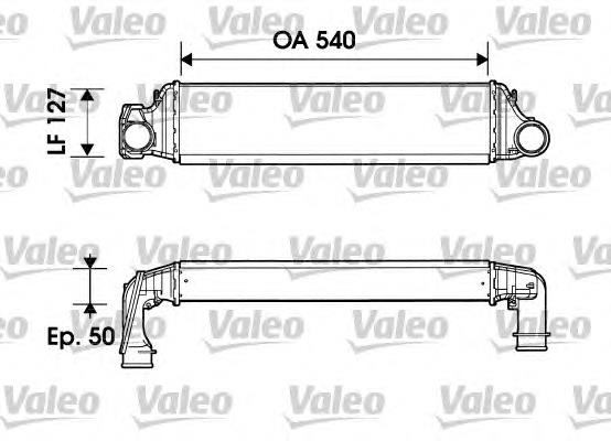 817874 VALEO radiador de aire de admisión