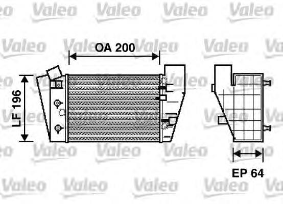 817869 VALEO radiador de aire de admisión