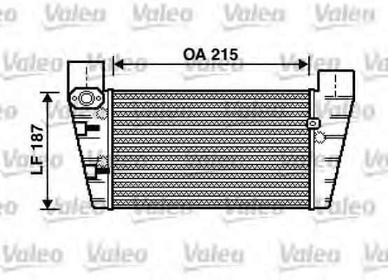 817867 VALEO radiador de aire de admisión