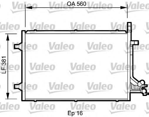 818194 VALEO condensador aire acondicionado