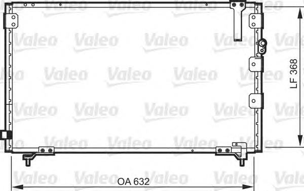 Condensador aire acondicionado 818105 VALEO