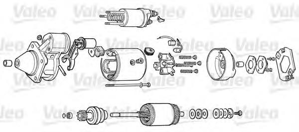 D9E300 VALEO motor de arranque