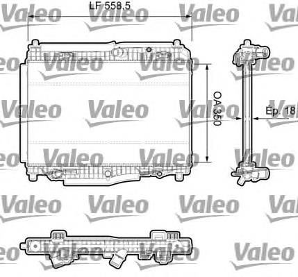 735379 VALEO radiador refrigeración del motor