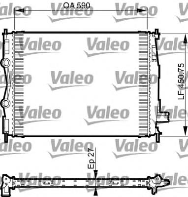 735492 VALEO radiador refrigeración del motor