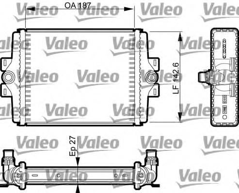 Radiador, refrigeración del motor adicional 735494 VALEO