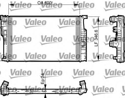 17118673372 BMW radiador refrigeración del motor