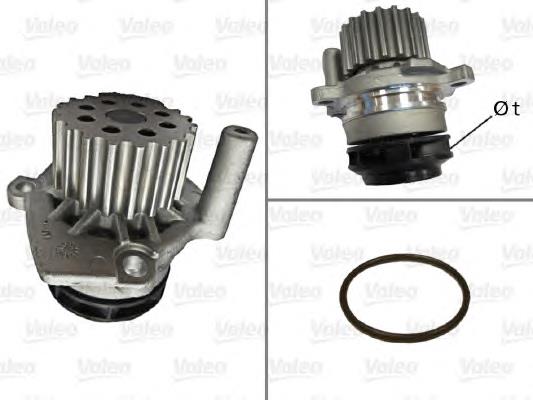 506974 VALEO Bomba refrigerante coche