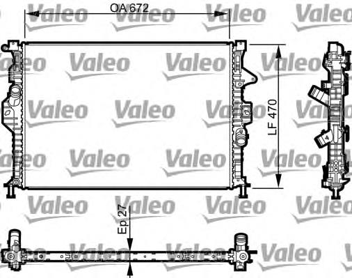 735616 VALEO radiador refrigeración del motor