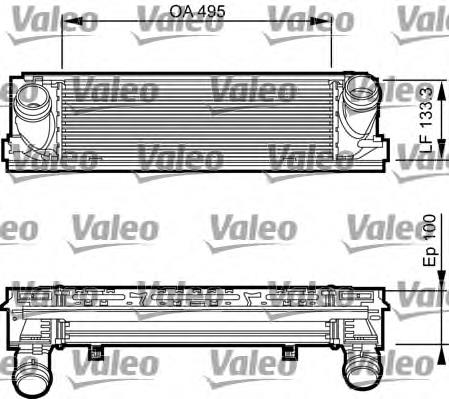 Radiador de aire de admisión 818261 VALEO