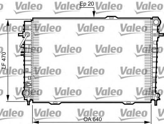 Radiador refrigeración del motor 735507 VALEO