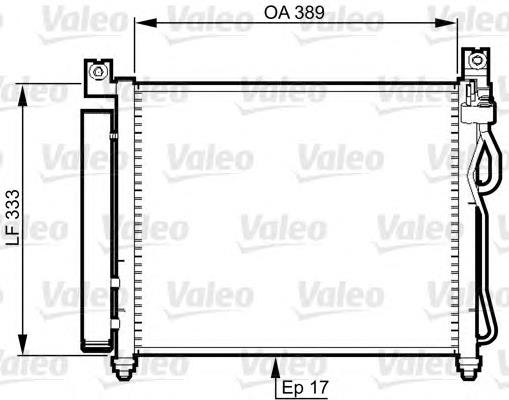 814346 VALEO condensador aire acondicionado