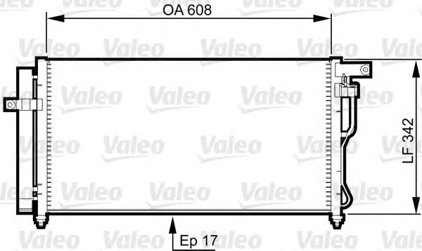 814350 VALEO condensador aire acondicionado