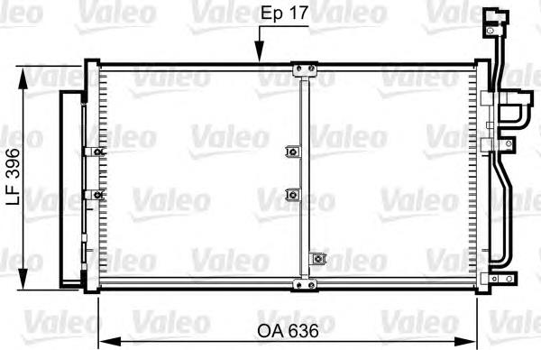 814359 VALEO condensador aire acondicionado