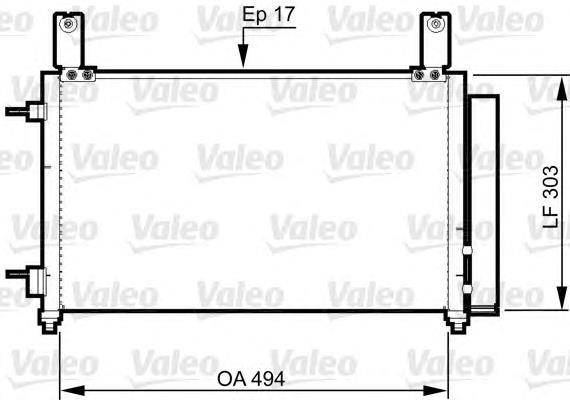 814358 VALEO condensador aire acondicionado