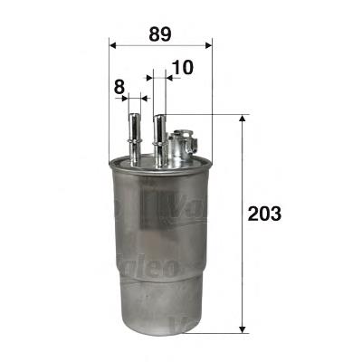Filtro de combustible 587536 VALEO
