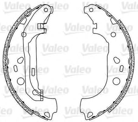 564068 VALEO zapatas de frenos de tambor traseras