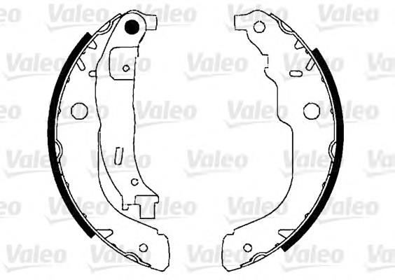 564067 VALEO zapatas de frenos de tambor traseras