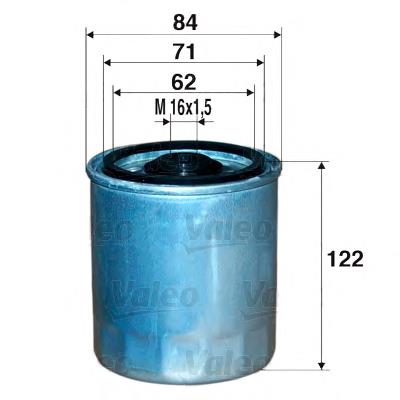 587738 VALEO Filtro de gasolina