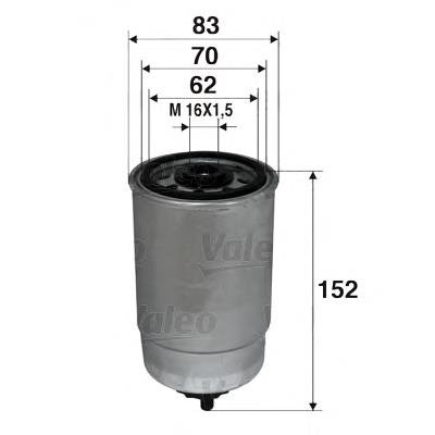 Filtro de combustible 587741 VALEO