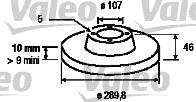 186374 VALEO freno de disco delantero