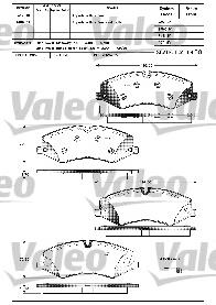 601324 VALEO pastillas de freno delanteras