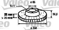 197088 VALEO disco de freno trasero