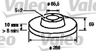 197009 VALEO disco de freno trasero