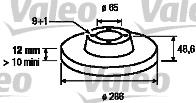 197031 VALEO disco de freno trasero