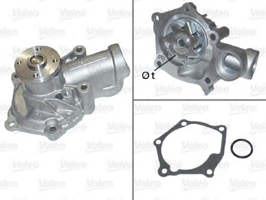 506934 VALEO Bomba refrigerante coche