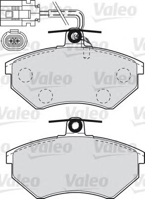 598982 VALEO pastillas de freno delanteras