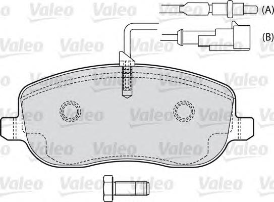 598793 VALEO pastillas de freno delanteras