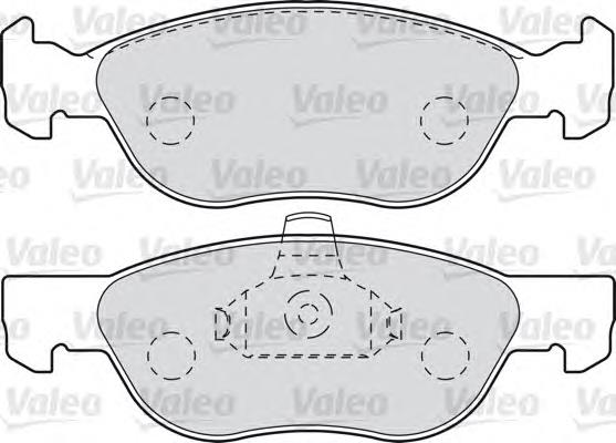 601003 VALEO pastillas de freno delanteras