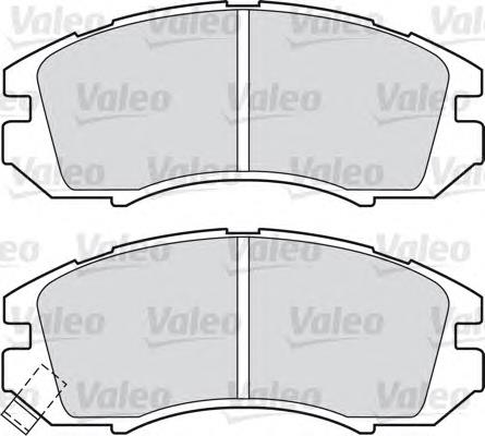 598691 VALEO pastillas de freno delanteras