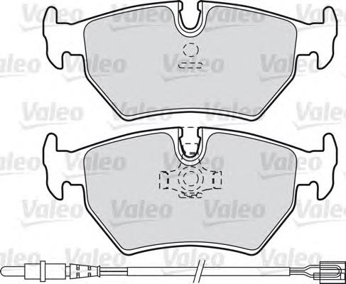 598502 VALEO pastillas de freno traseras