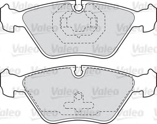 598616 VALEO pastillas de freno delanteras