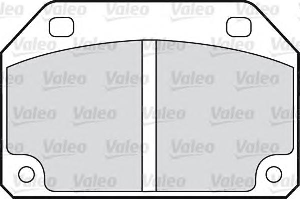 Pastillas de freno delanteras 598592 VALEO