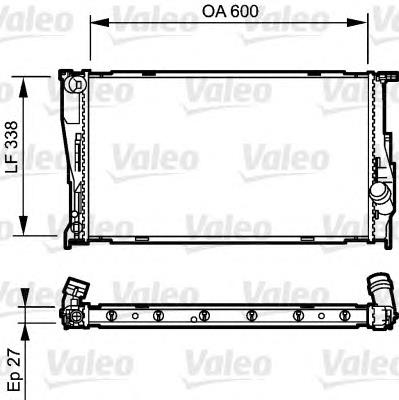 735165 VALEO radiador refrigeración del motor