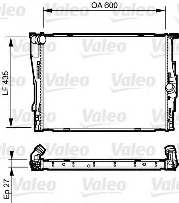 Radiador refrigeración del motor 735194 VALEO