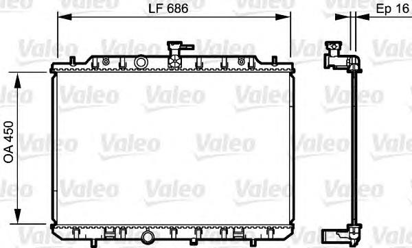 735205 VALEO radiador