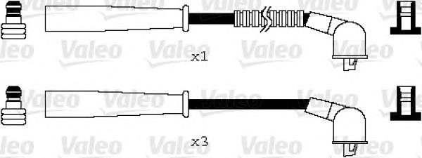 346084 VALEO cables de bujías