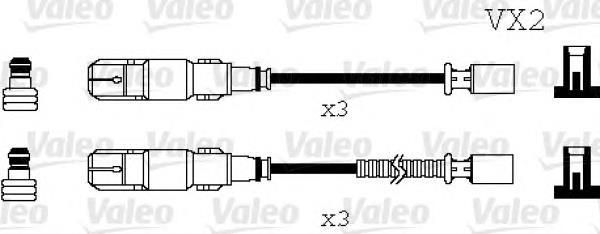 346071 VALEO juego de cables de encendido