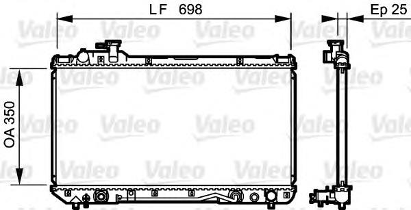 Radiador refrigeración del motor 734466 VALEO