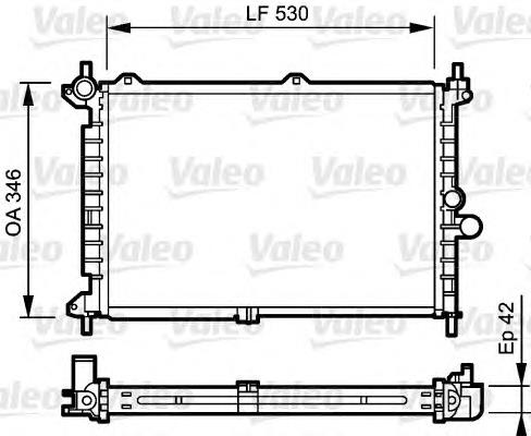 734242 VALEO radiador refrigeración del motor