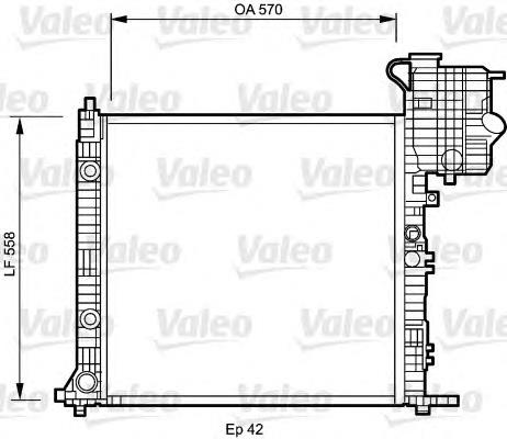 Radiador refrigeración del motor A6385013401 Mercedes