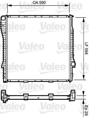 734896 VALEO radiador refrigeración del motor