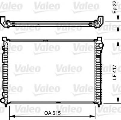 732399 VALEO radiador refrigeración del motor