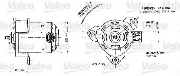 7701050674 Renault (RVI) motor del ventilador de enfriado